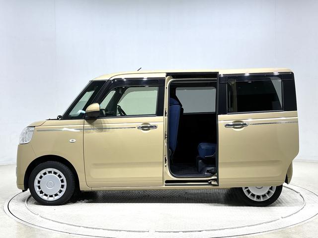 ムーヴキャンバスセオリーＸ　ナビゲーション　ドライブレコーダーハロゲンライト　足踏み式パーキングブレーキ　プッシュボタンスタート　セキュリティアラーム　両側パワースライドドア　オート電動格納式ドアミラー（広島県）の中古車