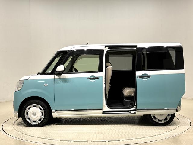 ムーヴキャンバスＸメイクアップリミテッド　ＳＡIIIハロゲンライト　ＬＥＤフォグランプ　オートライト　プッシュボタンスタート　セキュリティアラーム　パノラマモニター対応カメラ　両側パワースライドドア　７インチナビ　パノラマモニター　ドライブレコーダ（広島県）の中古車