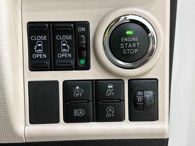 ムーヴキャンバスＸメイクアップリミテッド　ＳＡIIIハロゲンライト　ＬＥＤフォグランプ　オートライト　プッシュボタンスタート　セキュリティアラーム　パノラマモニター対応カメラ　両側パワースライドドア　７インチナビ　パノラマモニター　ドライブレコーダ（広島県）の中古車