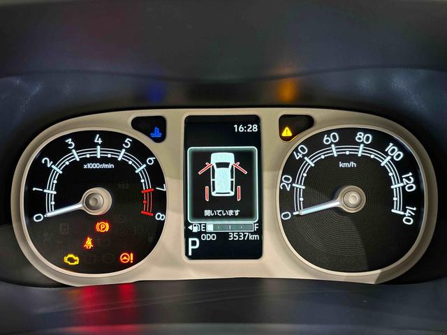 ムーヴキャンバスストライプスＧターボＬＥＤオートライト・フォグランプ　電動パーキングブレーキ　プッシュボタンスタート　セキュリティアラーム　バックカメラ　両側パワースライドドアウエルカムオープン機能　オート電動格納式ドアミラー（広島県）の中古車