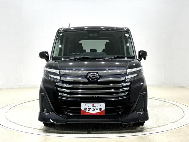 トールカスタムＧ　バックモニター対応　電動パーキングブレーキＬＥＤヘッドランプ・フォグランプ　　１４インチアルミホイール　オートライト　プッシュボタンスタート　クルーズコントロール　　コーナーセンサー　パワースライドドア　キーフリーシステム（広島県）の中古車