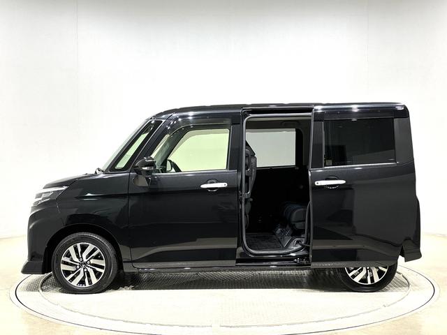 トールカスタムＧ　バックモニター対応　電動パーキングブレーキＬＥＤヘッドランプ・フォグランプ　　１４インチアルミホイール　オートライト　プッシュボタンスタート　クルーズコントロール　　コーナーセンサー　パワースライドドア　キーフリーシステム（広島県）の中古車