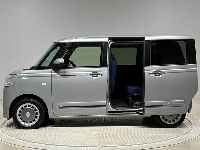 ムーヴキャンバスセオリーGLEDオートライト・フォグランプ 電動パーキングブレーキ プッシュボタンスタート セキュリティアラーム バックカメラ 両側パワースライドドアウエルカムオープン機能 オート電動格納式ドアミラー(広島県)の中古車