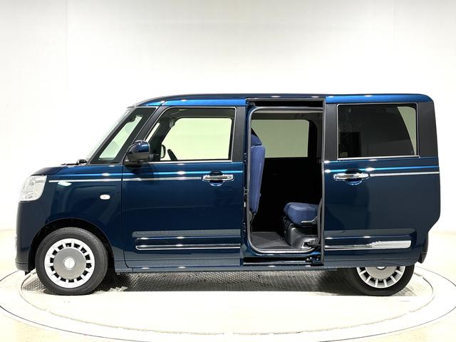 ムーヴキャンバスセオリーＧ　バックカメラ付き　前席シ−トヒーターＬＥＤオートライト・フォグランプ　電動パーキングブレーキ　プッシュボタンスタート　セキュリティアラーム　バックカメラ　両側パワースライドドアウエルカムオープン機能　オート電動格納式ドアミラー（広島県）の中古車