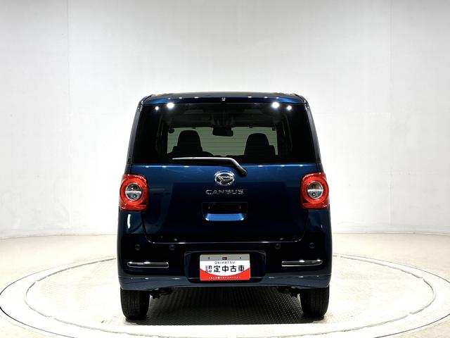 ムーヴキャンバスセオリーＧ　バックカメラ付き　前席シ−トヒーターＬＥＤオートライト・フォグランプ　電動パーキングブレーキ　プッシュボタンスタート　セキュリティアラーム　バックカメラ　両側パワースライドドアウエルカムオープン機能　オート電動格納式ドアミラー（広島県）の中古車