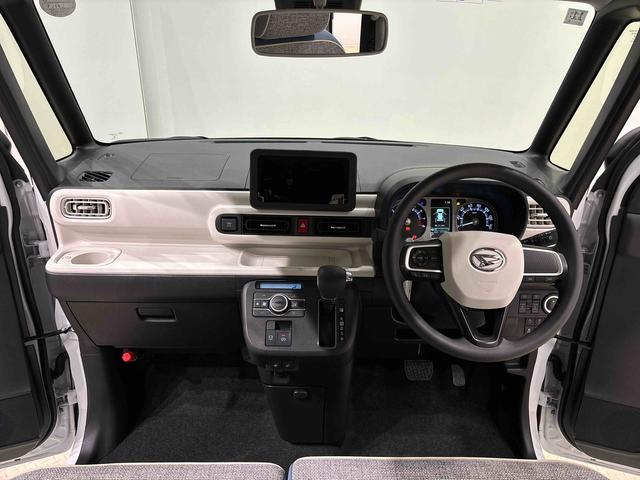 ムーヴキャンバスストライプスG バックモニター対応カメラ シートヒーターLEDオートライト・フォグランプ 電動パーキングブレーキ プッシュボタンスタート セキュリティアラーム バックカメラ 両側パワースライドドアウエルカムオープン機能 オート電動格納式ドアミラー(広島県)の中古車