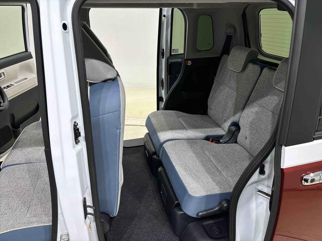 ムーヴキャンバスストライプスG バックモニター対応カメラ シートヒーターLEDオートライト・フォグランプ 電動パーキングブレーキ プッシュボタンスタート セキュリティアラーム バックカメラ 両側パワースライドドアウエルカムオープン機能 オート電動格納式ドアミラー(広島県)の中古車