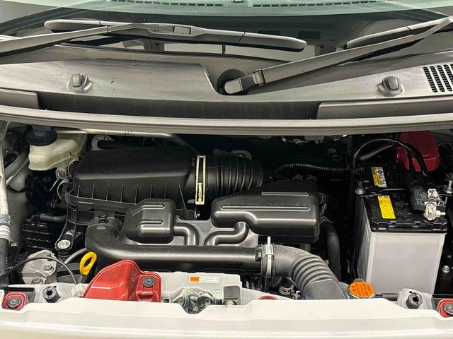 ムーヴキャンバスストライプスG バックモニター対応カメラ シートヒーターLEDオートライト・フォグランプ 電動パーキングブレーキ プッシュボタンスタート セキュリティアラーム バックカメラ 両側パワースライドドアウエルカムオープン機能 オート電動格納式ドアミラー(広島県)の中古車