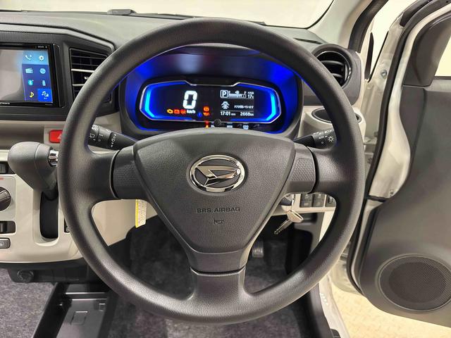 ミライースＸ　ＳＡIII　　ＬＥＤヘッドライト　　コーナーセンサーＬＥＤヘッドランプ　セキュリティアラーム　コーナーセンサー　１４インチフルホイールキャップ　キーレスエントリー　電動格納式ドアミラー　ショツピングフック　マニュアルエアコン（広島県）の中古車