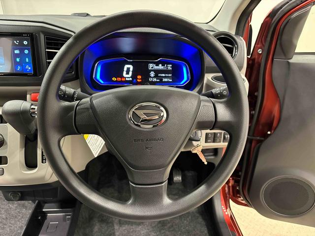 ミライースX SAIII ディスプレイオーディオ バックモニターLEDヘッドランプ セキュリティアラーム コーナーセンサー 14インチフルホイールキャップ キーレスエントリー 電動格納式ドアミラー ショツピングフック マニュアルエアコン(広島県)の中古車