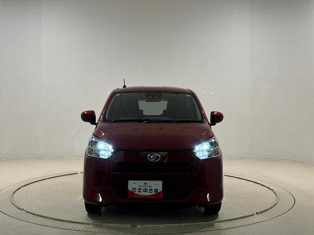 ミライースX SAIII ディスプレイオーディオ バックモニターLEDヘッドランプ セキュリティアラーム コーナーセンサー 14インチフルホイールキャップ キーレスエントリー 電動格納式ドアミラー ショツピングフック マニュアルエアコン(広島県)の中古車