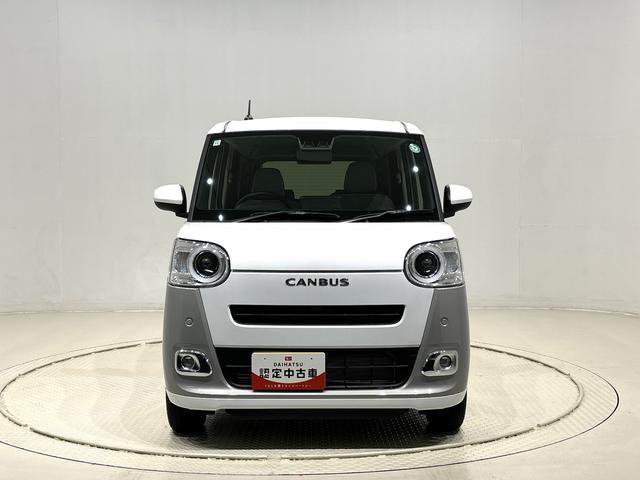 ムーヴキャンバスストライプスＧ　キーフリーシステム　ステアリングスイッチＬＥＤオートライト・フォグランプ　電動パーキングブレーキ　プッシュボタンスタート　セキュリティアラーム　バックカメラ　両側パワースライドドアウエルカムオープン機能　オート電動格納式ドアミラー（広島県）の中古車