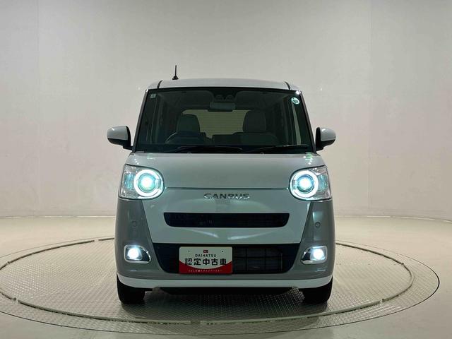 ムーヴキャンバスストライプスＧ　キーフリーシステム　ステアリングスイッチＬＥＤオートライト・フォグランプ　電動パーキングブレーキ　プッシュボタンスタート　セキュリティアラーム　バックカメラ　両側パワースライドドアウエルカムオープン機能　オート電動格納式ドアミラー（広島県）の中古車