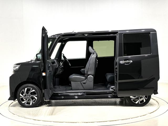 タントカスタムX パノラマモニター対応 前席シートヒーター両側電動スライドドア 電動パーキングブレーキ オートブレーキホールド機能 運転席シートリフター チルトステアリング 格納式リヤドアサンシェード(広島県)の中古車