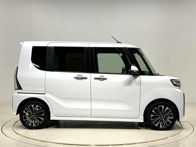 タントカスタムＲＳ　９インチディスプレイオーディオ　シートヒーターＬＥＤオートライト　パワースライドドアウェルカムオープン機能　電動パーキングブレーキ　運転席助手席シートヒーター　アルミホイール　キーフリーシステム　　オート電動格納式ドアミラー（広島県）の中古車