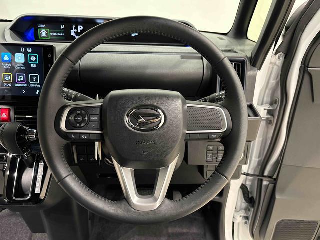 タントカスタムＲＳ　９インチディスプレイオーディオ　シートヒーターＬＥＤオートライト　パワースライドドアウェルカムオープン機能　電動パーキングブレーキ　運転席助手席シートヒーター　アルミホイール　キーフリーシステム　　オート電動格納式ドアミラー（広島県）の中古車