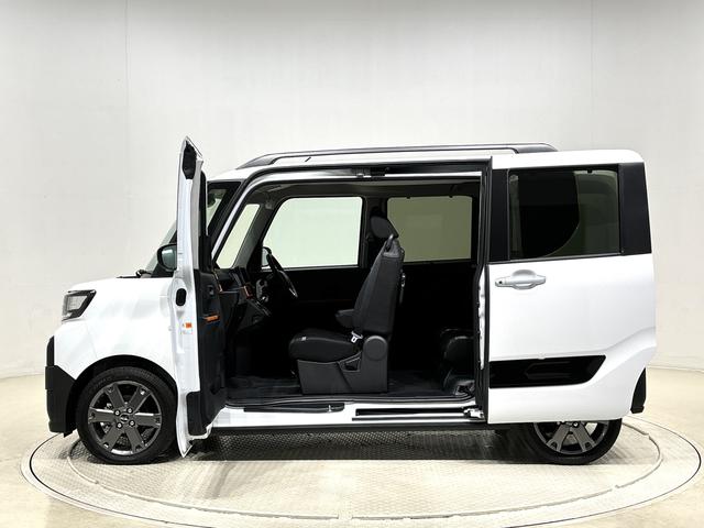 タントファンクロスターボ バックカメア付き 前席シートヒーターLEDヘッドライト・フォグランプ 後席両側パワースライドドア 運転席・助手席シートヒーター オートライト サイドエアバッグ 純正15インチアルミホイール キーフリーシステム(広島県)の中古車