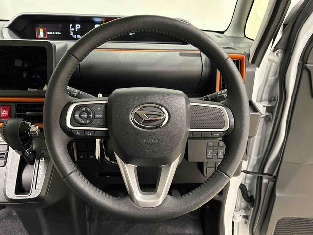 タントファンクロスターボ バックカメア付き 前席シートヒーターLEDヘッドライト・フォグランプ 後席両側パワースライドドア 運転席・助手席シートヒーター オートライト サイドエアバッグ 純正15インチアルミホイール キーフリーシステム(広島県)の中古車