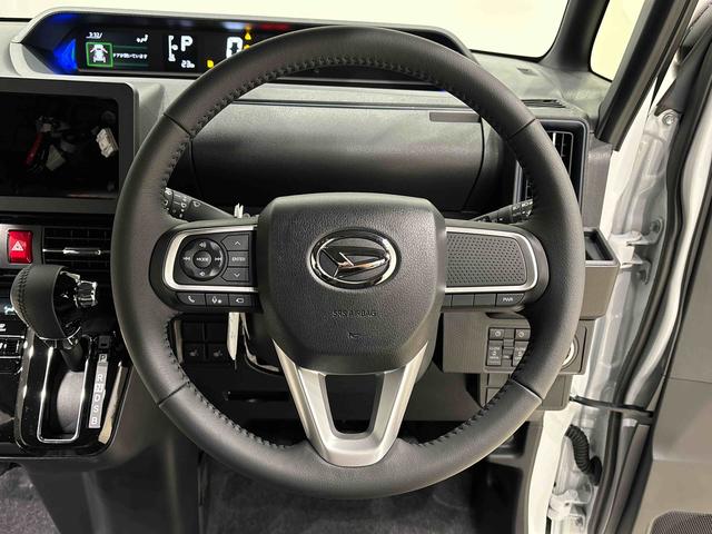 タントカスタムRS パノラマモニター対応カメラ 前席シートヒーターLEDオートライト パワースライドドアウェルカムオープン機能 電動パーキングブレーキ 運転席助手席シートヒーター アルミホイール キーフリーシステム オート電動格納式ドアミラー(広島県)の中古車