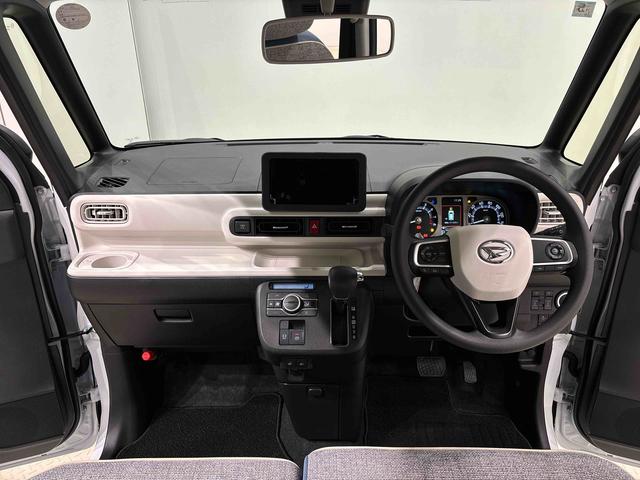 ムーヴキャンバスストライプスＧターボＬＥＤオートライト・フォグランプ　電動パーキングブレーキ　プッシュボタンスタート　セキュリティアラーム　バックカメラ　両側パワースライドドアウエルカムオープン機能　オート電動格納式ドアミラー（広島県）の中古車