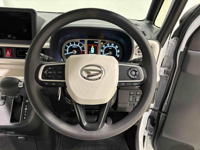 ムーヴキャンバスストライプスＧターボＬＥＤオートライト・フォグランプ　電動パーキングブレーキ　プッシュボタンスタート　セキュリティアラーム　バックカメラ　両側パワースライドドアウエルカムオープン機能　オート電動格納式ドアミラー（広島県）の中古車