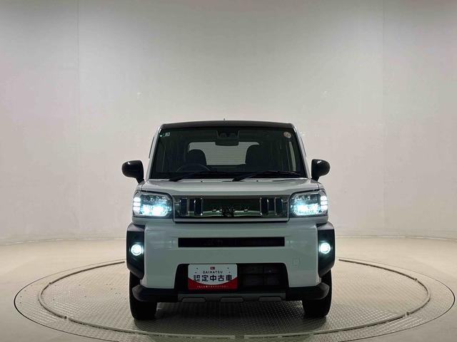 タフトG ダーククロムベンチャースカイフィールトップ ダークメッキパック シルバーアンダーガーニッシュ インテリアアクセント LEDオートライト&フォグランプ 電動パーキングブレーキ バックカメラ アルミホイール(広島県)の中古車