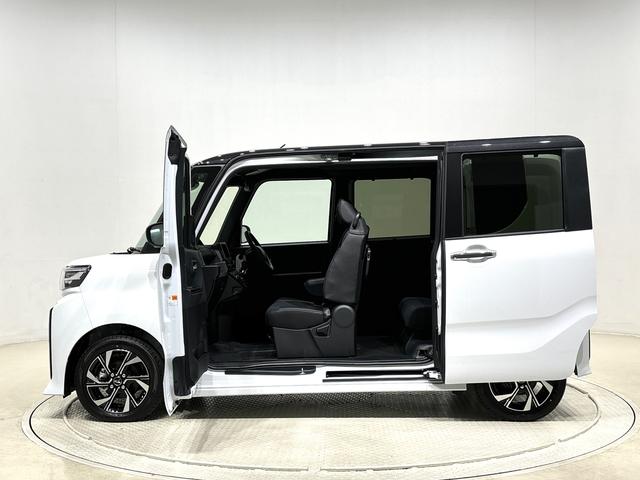 タントカスタムXLEDオートライト パワースライドドアウェルカムオープン機能 電動パーキングブレーキ 運転席助手席シートヒーター アルミホイール キーフリーシステム オート電動格納式ドアミラー(広島県)の中古車