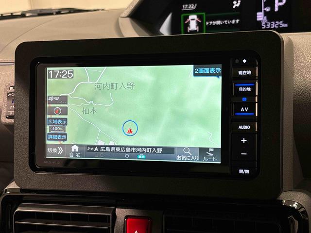 タントカスタムＸセレクション　純正ナビゲーション　キーフリー純正ナビ装着用アップグレードパック　運転席・助手席シートヒーター　オートライト　運転席ロングスライドシート　格納式リヤドアサンシェード　運転席シートリフター　チルトステアリング（広島県）の中古車