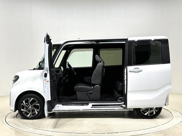 タントカスタムＸナビ　バックモニター　ＬＥＤオートライト　パワースライドドアウェルカムオープン機能　オート電動格納式ドアミラー　助手席ロングスライド　助手席イージークローザー　アルミホイール　キーフリーシステム（広島県）の中古車
