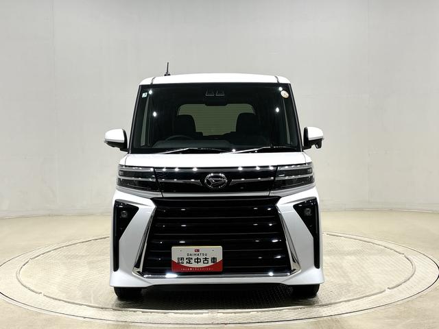 タントカスタムＲＳ　コーナーセンサー　シートバックテーブルＬＥＤオートライト　パワースライドドアウェルカムオープン機能　電動パーキングブレーキ　運転席助手席シートヒーター　アルミホイール　キーフリーシステム　　オート電動格納式ドアミラー（広島県）の中古車