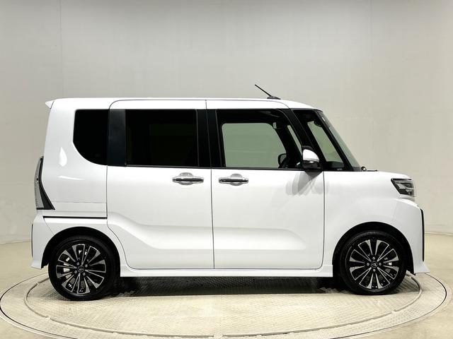 タントカスタムＲＳ　コーナーセンサー　シートバックテーブルＬＥＤオートライト　パワースライドドアウェルカムオープン機能　電動パーキングブレーキ　運転席助手席シートヒーター　アルミホイール　キーフリーシステム　　オート電動格納式ドアミラー（広島県）の中古車