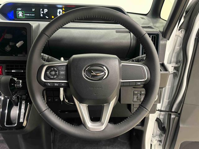 タントカスタムＲＳ　コーナーセンサー　シートバックテーブルＬＥＤオートライト　パワースライドドアウェルカムオープン機能　電動パーキングブレーキ　運転席助手席シートヒーター　アルミホイール　キーフリーシステム　　オート電動格納式ドアミラー（広島県）の中古車