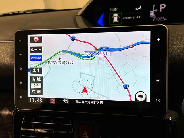 タントカスタムＲＳ　ナビ　ドラレコ　ＥＴＣ　シートヒーターＬＥＤオートライト　パワースライドドアウェルカムオープン機能　オート電動格納式ドアミラー　助手席ロングスライド　助手席イージークローザー　アルミホイール　キーフリーシステム（広島県）の中古車