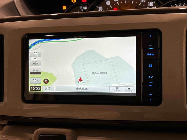 ムーヴキャンバスＧメイクアップＶＳ　ＳＡIII　　納車前点検ありＬＥＤヘッドランプ・フォグランプ　置き楽ボックス　オートライト　プッシュボタンスタート　セキュリティアラーム　パノラマモニター対応カメラ　両側パワースライドドア（広島県）の中古車