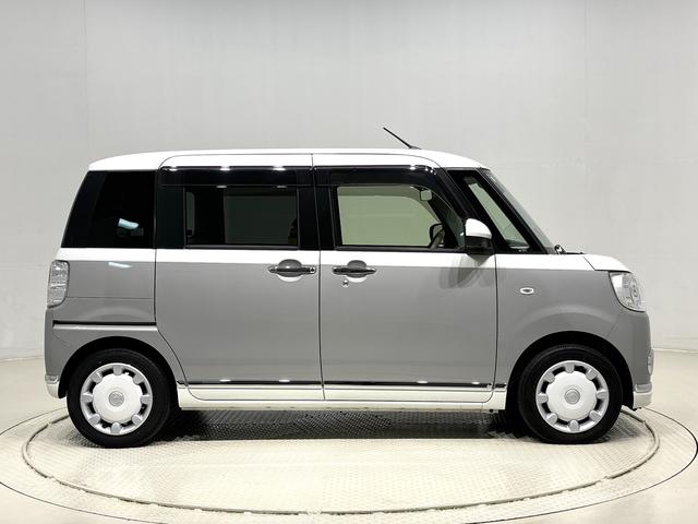 ムーヴキャンバスＧメイクアップＶＳ　ＳＡIII　　納車前点検ありＬＥＤヘッドランプ・フォグランプ　置き楽ボックス　オートライト　プッシュボタンスタート　セキュリティアラーム　パノラマモニター対応カメラ　両側パワースライドドア（広島県）の中古車