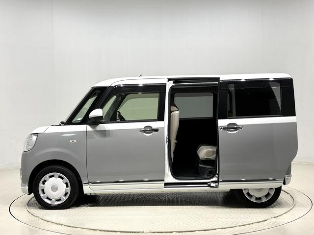 ムーヴキャンバスＧメイクアップＶＳ　ＳＡIII　　納車前点検ありＬＥＤヘッドランプ・フォグランプ　置き楽ボックス　オートライト　プッシュボタンスタート　セキュリティアラーム　パノラマモニター対応カメラ　両側パワースライドドア（広島県）の中古車