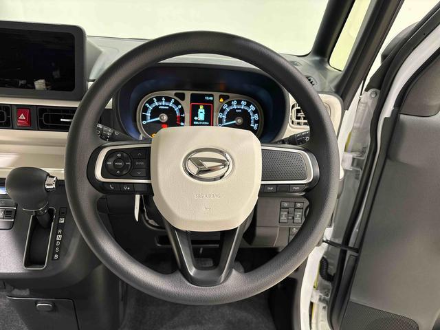 ムーヴキャンバスストライプスＧ　バックモニター対応　電動パーキングブレーキＬＥＤオートライト・フォグランプ　電動パーキングブレーキ　プッシュボタンスタート　セキュリティアラーム　バックカメラ　両側パワースライドドアウエルカムオープン機能　オート電動格納式ドアミラー（広島県）の中古車