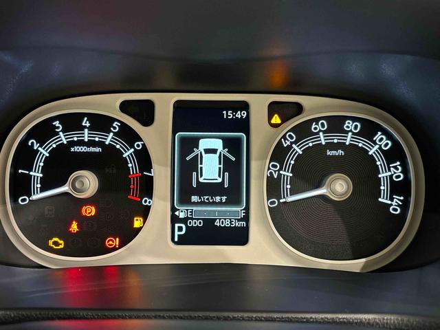 ムーヴキャンバスストライプスＧ　バックモニター対応　電動パーキングブレーキＬＥＤオートライト・フォグランプ　電動パーキングブレーキ　プッシュボタンスタート　セキュリティアラーム　バックカメラ　両側パワースライドドアウエルカムオープン機能　オート電動格納式ドアミラー（広島県）の中古車