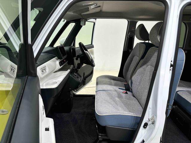 ムーヴキャンバスストライプスＧ　バックモニター対応　電動パーキングブレーキＬＥＤオートライト・フォグランプ　電動パーキングブレーキ　プッシュボタンスタート　セキュリティアラーム　バックカメラ　両側パワースライドドアウエルカムオープン機能　オート電動格納式ドアミラー（広島県）の中古車