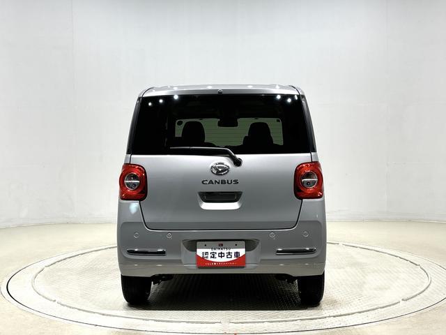 ムーヴキャンバスセオリーＧ　バックモニター対応　電動パーキングブレーキＬＥＤオートライト・フォグランプ　電動パーキングブレーキ　プッシュボタンスタート　セキュリティアラーム　バックカメラ　両側パワースライドドアウエルカムオープン機能　オート電動格納式ドアミラー（広島県）の中古車