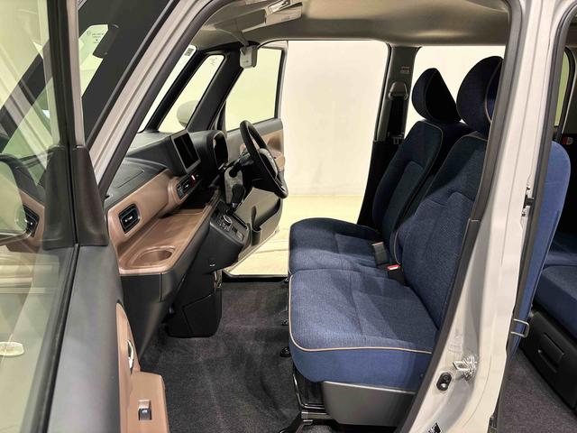 ムーヴキャンバスセオリーＧ　バックモニター対応　電動パーキングブレーキＬＥＤオートライト・フォグランプ　電動パーキングブレーキ　プッシュボタンスタート　セキュリティアラーム　バックカメラ　両側パワースライドドアウエルカムオープン機能　オート電動格納式ドアミラー（広島県）の中古車