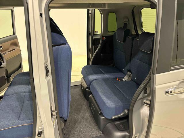 ムーヴキャンバスセオリーＧ　バックモニター対応　電動パーキングブレーキＬＥＤオートライト・フォグランプ　電動パーキングブレーキ　プッシュボタンスタート　セキュリティアラーム　バックカメラ　両側パワースライドドアウエルカムオープン機能　オート電動格納式ドアミラー（広島県）の中古車