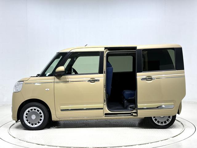 ムーヴキャンバスセオリーＧ　両側電動スライドドア　バックカメラ付ＬＥＤヘッドライト　ＬＥＤフォグランプ　オーディオ操作用ステアリングスイッチ　前席シートヒーター　ＳＲＳサイドエアバッグ　オートライト　オートハイビーム　プッシュボタンスタート　オーディオレス（広島県）の中古車