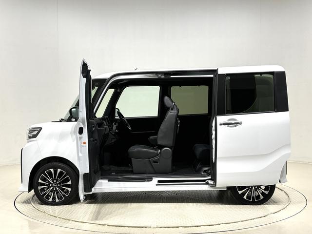 タントカスタムＲＳ　キーフリー　バックカメラ　ＬＥＤヘッドランプＬＥＤオートライト　パワースライドドアウェルカムオープン機能　オート電動格納式ドアミラー　助手席ロングスライド　助手席イージークローザー　運転席助手席シートヒーター　アルミホイール　ＬＥＤフォグランプ（広島県）の中古車