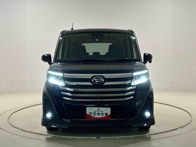 トールカスタムG カーナビ パノラマカメラ ドライブレコーダーLEDヘッドランプ・フォグランプ 15インチアルミホイール オートライト プッシュボタンスタート クルーズコントロール コーナーセンサー パワースライドドア キーフリーシステム(広島県)の中古車