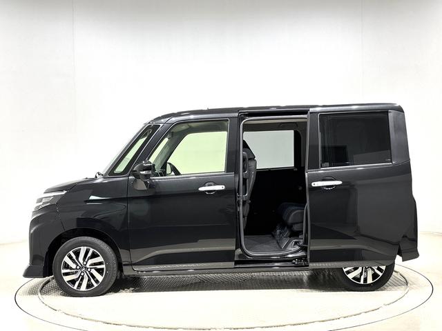 トールカスタムGLEDヘッドランプ・フォグランプ 14インチアルミホイール オートライト プッシュボタンスタート クルーズコントロール コーナーセンサー パワースライドドア キーフリーシステム(広島県)の中古車