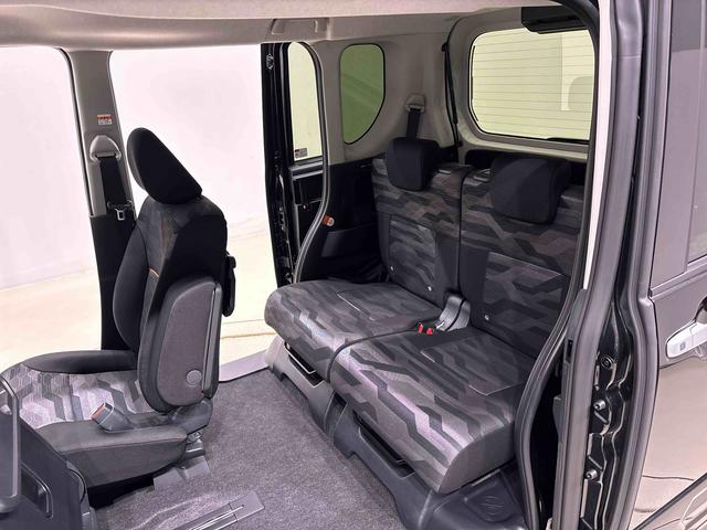 タントファンクロスターボ　　運転席・助手席シートヒーター純正ナビ装着用アップグレードパック　電動パーキングブレーキ　オートブレーキホールド機能　本革巻ステアリングホイール　１５インチアルミホイール　格納式リヤドアサンシェード　キーフリーシステム（広島県）の中古車