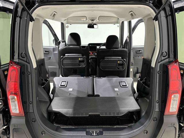 タントファンクロスターボ　　運転席・助手席シートヒーター純正ナビ装着用アップグレードパック　電動パーキングブレーキ　オートブレーキホールド機能　本革巻ステアリングホイール　１５インチアルミホイール　格納式リヤドアサンシェード　キーフリーシステム（広島県）の中古車