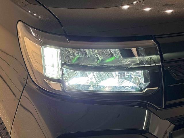 タントファンクロスターボ　　運転席・助手席シートヒーター純正ナビ装着用アップグレードパック　電動パーキングブレーキ　オートブレーキホールド機能　本革巻ステアリングホイール　１５インチアルミホイール　格納式リヤドアサンシェード　キーフリーシステム（広島県）の中古車