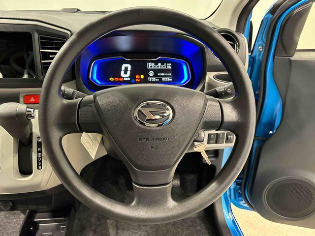 ミライースＸ　ＳＡIIIＬＥＤヘッドランプ　セキュリティアラーム　コーナーセンサー　１４インチフルホイールキャップ　キーレスエントリー　電動格納式ドアミラー　ショツピングフック　マニュアルエアコン（広島県）の中古車